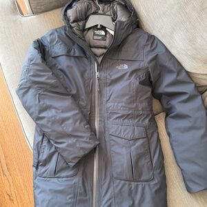 NWOT The North Face Women's Down Jacket Coat, Small, Black, HyVent 600